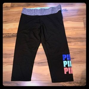 Pink VS Capri leggings
